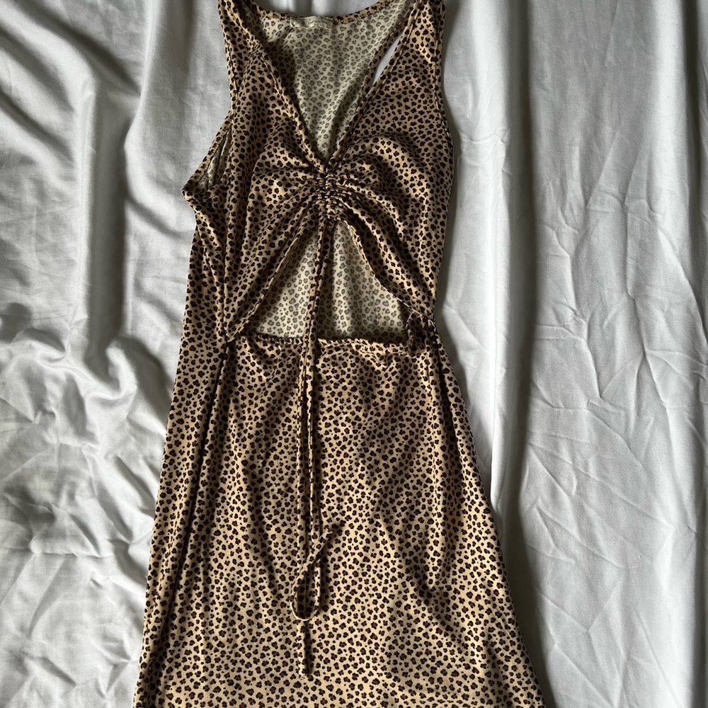 Leopard Print Tank Top Dress
